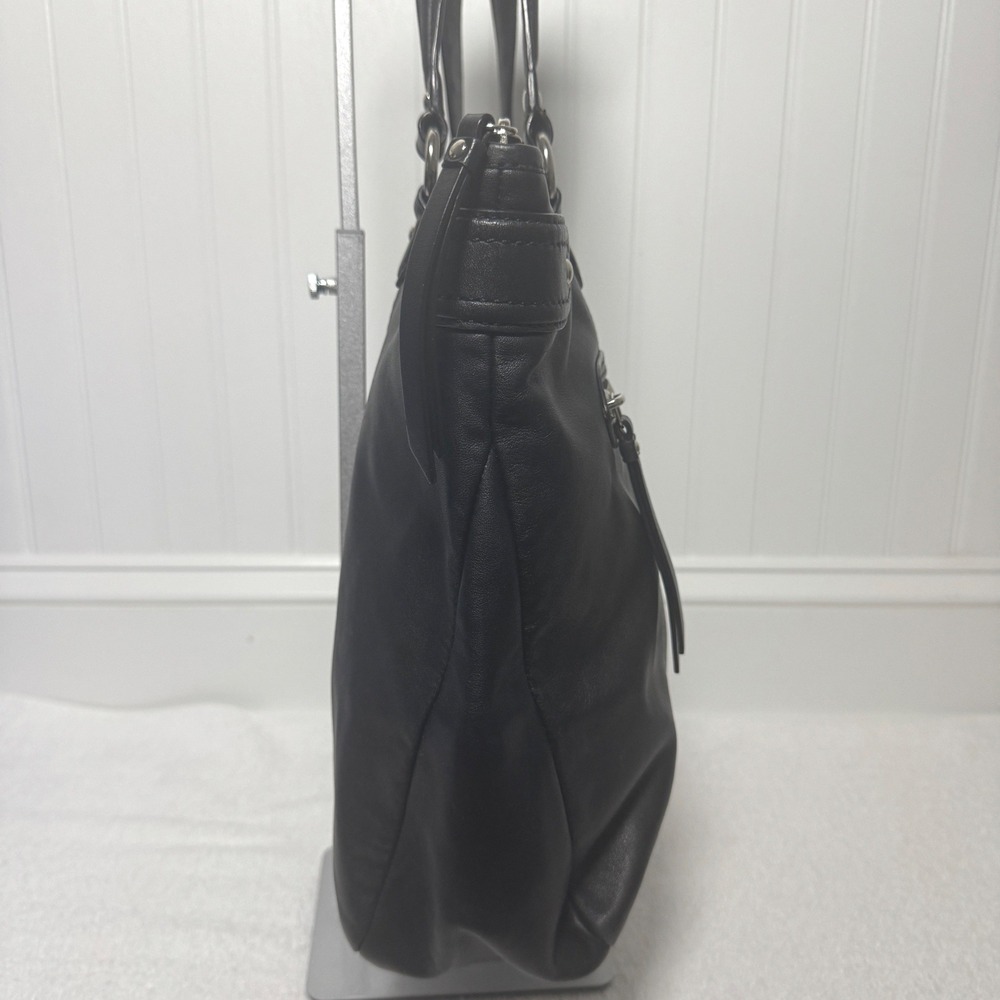 Coach Emma Daisy Shoulder Bag Black Leather Purse Vintage F23973 - Picture 6 of 8